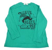 Zelené triko s panáčkem H&M