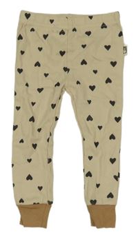 Béžové spodné nohavice so srdiečkami
