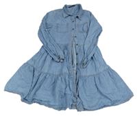 Modré riflové šaty George