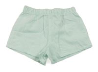 Světlemodro-biele pruhované plátenné kraťasy H&M