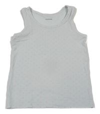 Zelenkavý bodkovaná ý top Tezenis