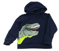 Tmavomodrá mikina s dinosaurem a kapucí Mountain Warehouse