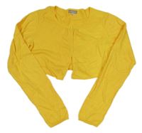 Horčicové ľanové prepínaci bolerko Vertbaudet