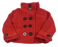Červený fleecový podšitý kabátek Next