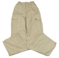 Béžové plátěné cargo kalhoty Primark