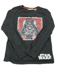 Tmavošedé triko s překlápěcími flitry - Star wars H&M