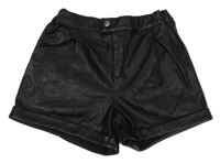 Čierne koženkové kraťasy Name it