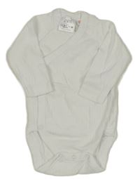 Bílé žebrované zavinovací body Zara