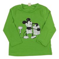 Zelené triko s Mickeym 