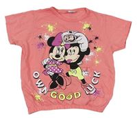 Růžové tričko s Minnií a Mickeym Serenad kids