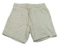 Sivé teplákové melírované kraťasy H&M