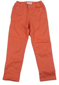 Korálové skinny plátěné kalhoty Kiabi 