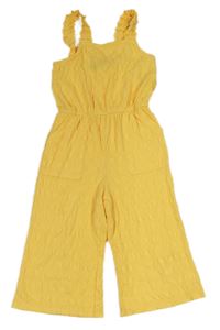 Žlutý vzorovaný culottes overal Primark