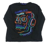 Čierne tričko s lebkou George