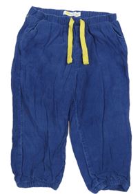 Kobaltově modré menšestrové podšité nohavice Boden