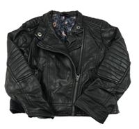 Černý koženkový jarní křivák Kiki&Koko