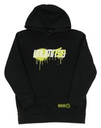 Černá mikina s nápisem a kapucí George