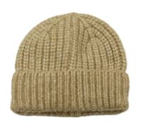 Béžová pletená vlněná čepice Tchibo