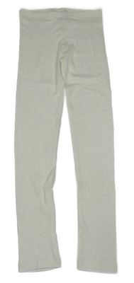 Bílé žebrované legíny George 