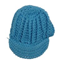 Modrá pletená kšiltovka 