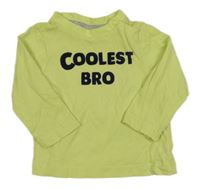 Limetkové triko s nápisem C&A