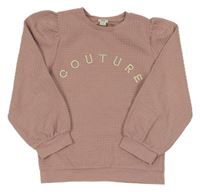 Ružová vzorovaná mikina s nápisom River Island