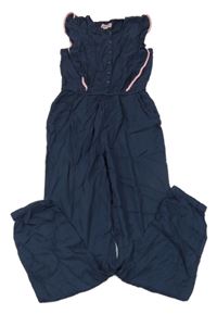 Tmavomodrý letný nohavicový overal Alive