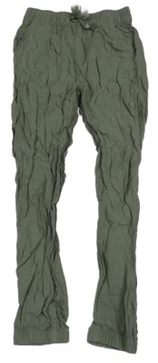 Khaki ľahké nohavice H&M