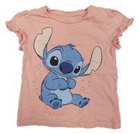 Světlerůžové tričko se Stitchem Disney