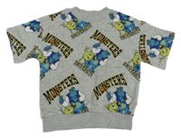 Šedá melírovaná tepláková vesta Monsters University H&M