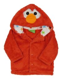 Červená chlpatá prepínaci mikina s kapucí - Sesame Street