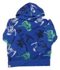 Tmavomodrá mikina s NINJAGO a kapucňou H&M