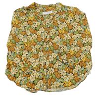 Čierno-kvetovaná blúzka ZARA