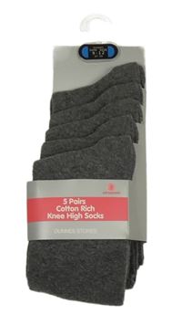 Nové - 5x - Tmavošedé melírované ponožky St. Bernard vel. 27-30