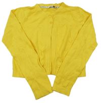 Tmavožltý bodkovaná ý prepínaci crop sveter JASPER CONRAN