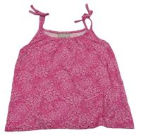 Tmavoružový kvetovaný top Matalan