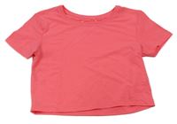 Neónově ružové crop tričko Primark