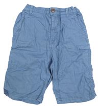 Modré plátěné chino kraťasy H&M
