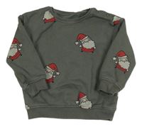 Khaki mikina so Santy George