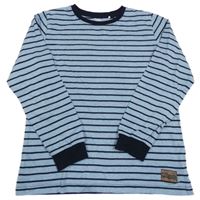 Modrdo-černé pruhované triko Yigga