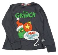 Antracitové triko s Grinchem George