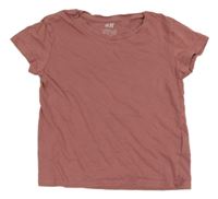 Vínové tričko H&M