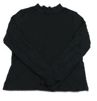 Čierne tričko so stojačikom H&M