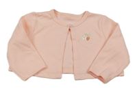 Ružové bavlnené bolerko s jahodou