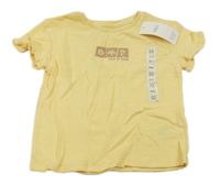 Nové - Žluté tričko s potiskem M&S