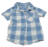 Modro-bílá kostkovaná košile Dopodopo