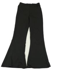 Čierne flare legíny Shein