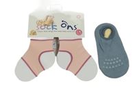 Nové - 2set - Modrošedé ponožky + růžový držák ponožek