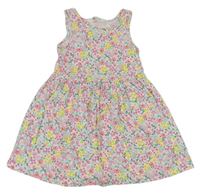 Farebné kvetované šaty H&M