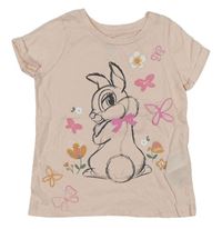 Svetloružové tričko s králikom Disney